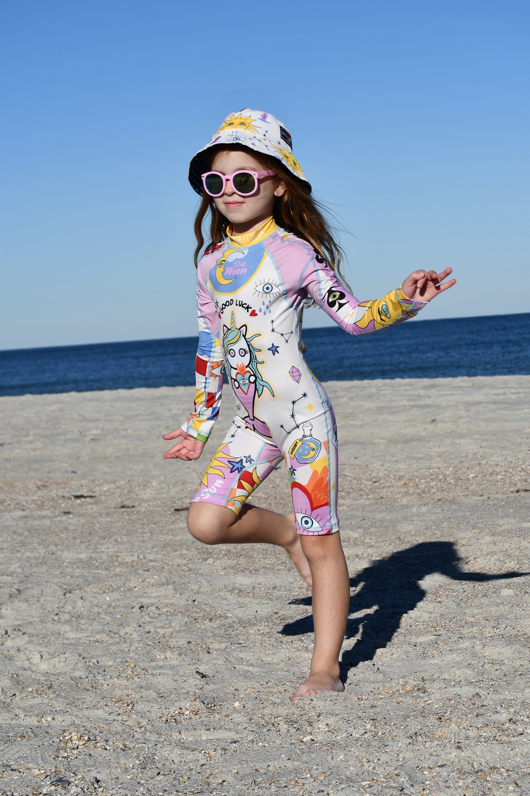 Astros Girls Long Sleeve Sunsuit – Krio Color