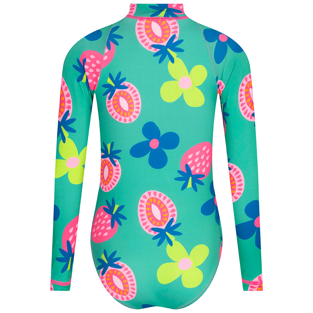 Everglades Girls Long Sleeve Bodysuit Rash Guard Krio + Color Krio