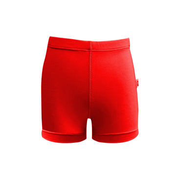 UNISEX GIRLS AND BOYS BOARD SHORTS RED